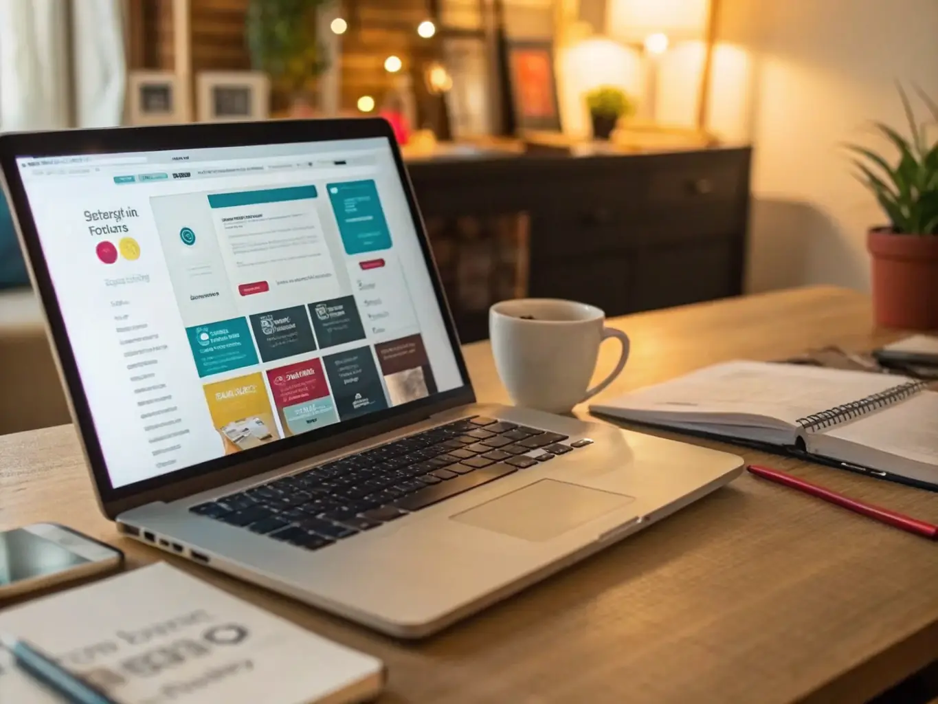 A vibrant image showcasing a user-friendly website builder interface, highlighting drag-and-drop functionality and real-time customization options, set against a backdrop of satisfied users.